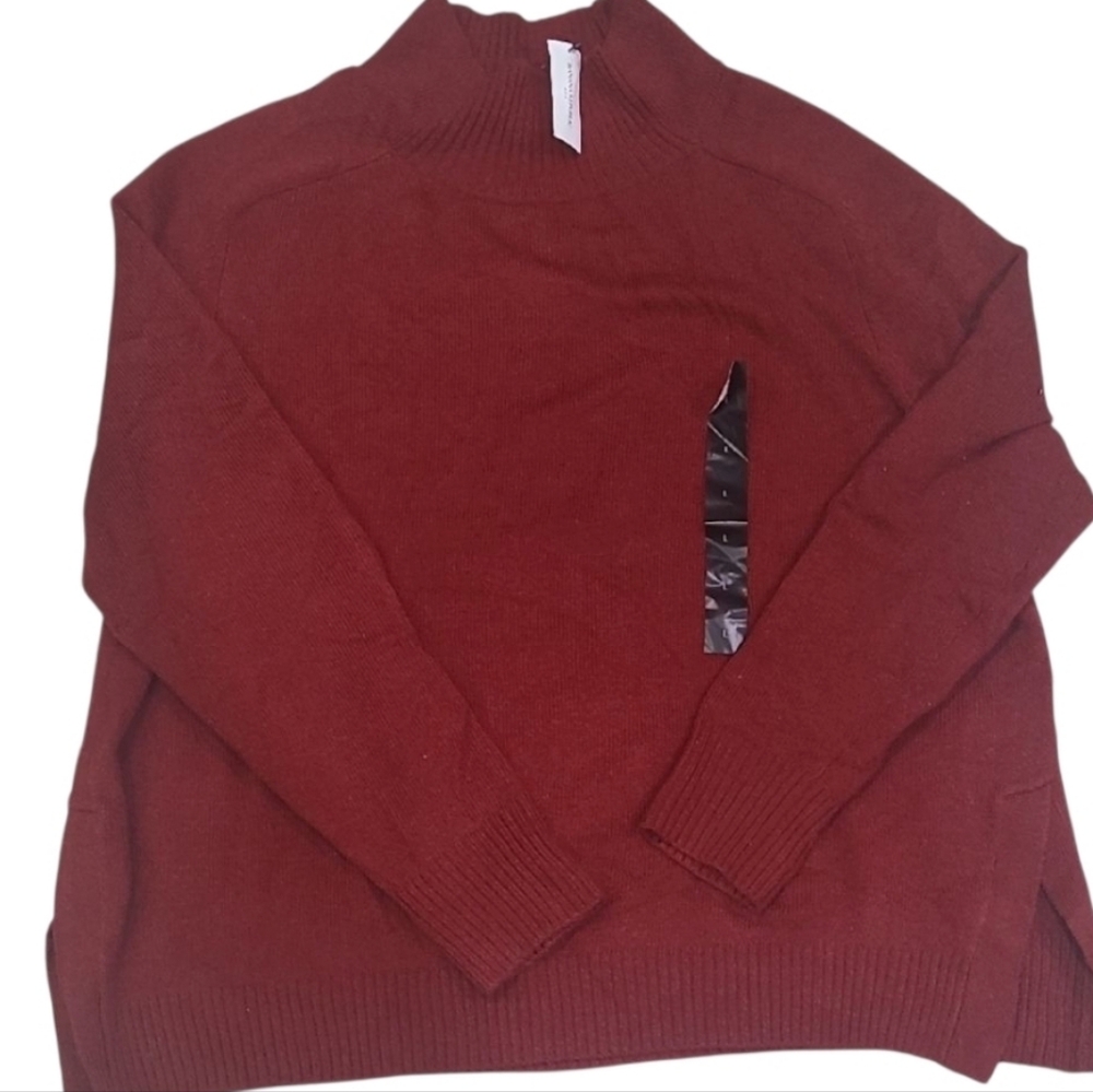 Banana Republic Deep Red Crew Neck Sweater